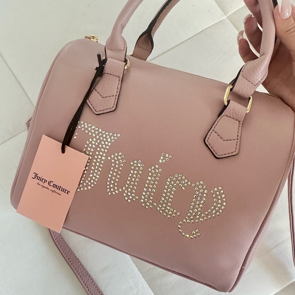 RARE juicy couture bling satchel clutch bag